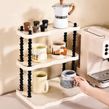 Maxbell Maxbell Multipurpose Desk Organizer Storage Shelf for Living Room Countertop Desktop 3 Tier Wide