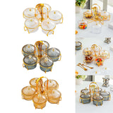 Maxbell Maxbell Divided Dried Fruit Snack Serving Plate Wedding Nuts Plate for Holiday Fruit Clear