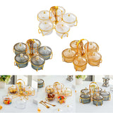 Maxbell Maxbell Divided Dried Fruit Snack Serving Plate Wedding Nuts Plate for Holiday Fruit Clear