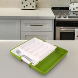 Maxbell Maxbell Extended Tableware Storage Box Flatware Organizer for Home Dining Room Hotel
