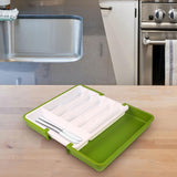 Maxbell Maxbell Extended Tableware Storage Box Flatware Organizer for Home Dining Room Hotel