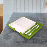 Maxbell Maxbell Extended Tableware Storage Box Flatware Organizer for Home Dining Room Hotel