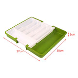 Maxbell Maxbell Extended Tableware Storage Box Flatware Organizer for Home Dining Room Hotel