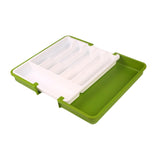 Maxbell Maxbell Extended Tableware Storage Box Flatware Organizer for Home Dining Room Hotel