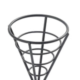 Maxbell Maxbell French Fries Stand Food Cone Stand Fashion Fry Holder for Picnic Buffet Cafe Black