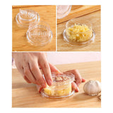 Maxbell Maxbell Garlic Press Gift Professional Manual Garlic Chopper for Ginger Kitchen Home clear