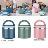Maxbell Maxbell Lunch Box Noodles Pot Salad Bowl Outdoor Picnic Box for Hiking Travel Picnic 630ml blue