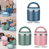 Maxbell Maxbell Lunch Box Noodles Pot Salad Bowl Outdoor Picnic Box for Hiking Travel Picnic 630ml blue