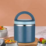 Maxbell Maxbell Lunch Box Noodles Pot Salad Bowl Outdoor Picnic Box for Hiking Travel Picnic 630ml blue