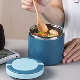 Maxbell Maxbell Lunch Box Noodles Pot Salad Bowl Outdoor Picnic Box for Hiking Travel Picnic 630ml blue