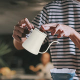 Maxbell Maxbell Coffee Kettle Gooseneck Kettle Spout Pot for Outdoor Indoor Cafe Shop Picnic Beige 350ml