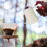 Maxbell Maxbell Coffee Kettle Gooseneck Kettle Spout Pot for Outdoor Indoor Cafe Shop Picnic Beige 350ml