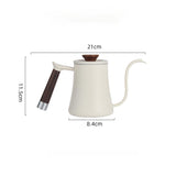 Maxbell Maxbell Coffee Kettle Gooseneck Kettle Spout Pot for Outdoor Indoor Cafe Shop Picnic Beige 350ml