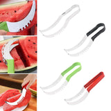 Maxbell Maxbell Watermelon Cutter Easily Watermelon Fruit Divider for Kitchen Camping Indoor silver