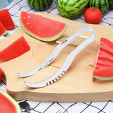 Maxbell Maxbell Watermelon Cutter Easily Watermelon Fruit Divider for Kitchen Camping Indoor silver