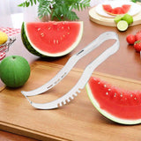 Maxbell Maxbell Watermelon Cutter Easily Watermelon Fruit Divider for Kitchen Camping Indoor silver