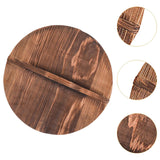 Maxbell Wooden Drop Lid Round Cookware Lid for Household Kitchen Camping Lodges Pots 36cm