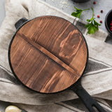 Maxbell Wooden Drop Lid Round Cookware Lid for Household Kitchen Camping Lodges Pots 36cm