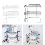 Maxbell Maxbell Kitchen Storage Rack 3 Layer Fruit Holder Spice Organizer Shelf for Bathroom white