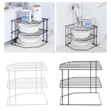 Maxbell Maxbell Kitchen Storage Rack 3 Layer Fruit Holder Spice Organizer Shelf for Bathroom white