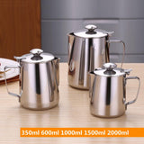 Maxbell Milk Frothing Pitcher Pouring Jug Coffee Milk Frothing Jug for Home Bar Shop 350ml