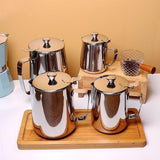 Maxbell Milk Frothing Pitcher Pouring Jug Coffee Milk Frothing Jug for Home Bar Shop 350ml