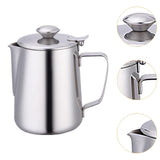 Maxbell Milk Frothing Pitcher Pouring Jug Coffee Milk Frothing Jug for Home Bar Shop 350ml