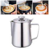 Maxbell Milk Frothing Pitcher Pouring Jug Coffee Milk Frothing Jug for Home Bar Shop 350ml