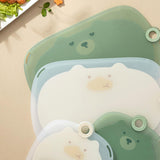 Maxbell Maxbell Cartoon Cutting Board Creative Anti Slip Particles Surface with Hanging Hole white large