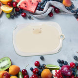 Maxbell Maxbell Cartoon Cutting Board Creative Anti Slip Particles Surface with Hanging Hole white large