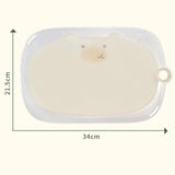 Maxbell Maxbell Cartoon Cutting Board Creative Anti Slip Particles Surface with Hanging Hole white large