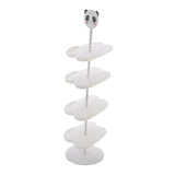 Maxbell Maxbell Children Shoe Rack 5 Tiers Children Shoes Holder for Hallway Entryway Closet White