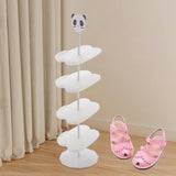 Maxbell Maxbell Children Shoe Rack 5 Tiers Children Shoes Holder for Hallway Entryway Closet White