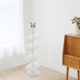 Maxbell Maxbell Children Shoe Rack 5 Tiers Children Shoes Holder for Hallway Entryway Closet White
