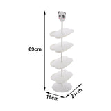 Maxbell Maxbell Children Shoe Rack 5 Tiers Children Shoes Holder for Hallway Entryway Closet White