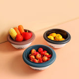 Maxbell Maxbell Vegetable Washing Basin Sturdy Fruit Washing Bowl for Salads Wash Rice Fruit Black