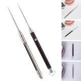 Telescopic Toothpick Reusable Oral Cleaning for Traveling Hiking Backpacking Silver