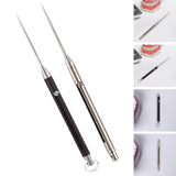 Telescopic Toothpick Reusable Oral Cleaning for Traveling Hiking Backpacking Silver