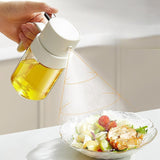 Maxbell Maxbell 200ml Oil Dispenser Oil Sprayer Transparent Glass for Air Fryer Multipurpose Green