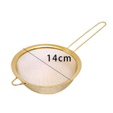 Maxbell Maxbell Stainless Steel Colander Sieve Sifter for Tea Pastas Sifting Dry Ingredients 14cm