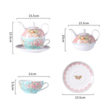 Maxbell Maxbell Pottery Teapot Cup Set Water Kettle for Hotel Restaurant Afternoon Tea Party B