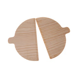 Maxbell 2x2 Pieces Pizza Paddle Sturdy Wooden Pizza Shovel for Pasta Vegetables