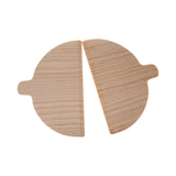 Maxbell 2x2 Pieces Pizza Paddle Sturdy Wooden Pizza Shovel for Pasta Vegetables
