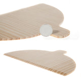 Maxbell 2x2 Pieces Pizza Paddle Sturdy Wooden Pizza Shovel for Pasta Vegetables