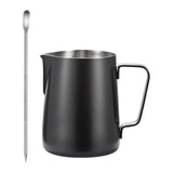 Maxbell Espresso Latte Art Cup 350ml Smooth Surface Milk Frothing Pitcher Jug Coffee Black