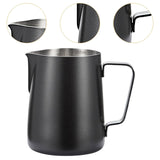 Maxbell Espresso Latte Art Cup 350ml Smooth Surface Milk Frothing Pitcher Jug Coffee Black