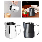 Maxbell Latte Art Pitcher Craft 500ml Milk Frother Cup for Hot Coffee Polish argent