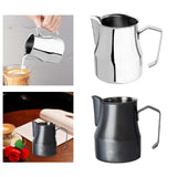 Maxbell Latte Art Pitcher Craft 500ml Milk Frother Cup for Hot Coffee Polish argent