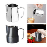 Maxbell Latte Art Pitcher Craft 500ml Milk Frother Cup for Hot Coffee Polish argent