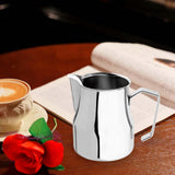 Maxbell Latte Art Pitcher Craft 500ml Milk Frother Cup for Hot Coffee Polish argent